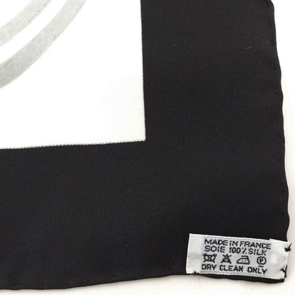 Hermes Carre 45 Scarf Brides de Gala Ceremonial Bridle Black White