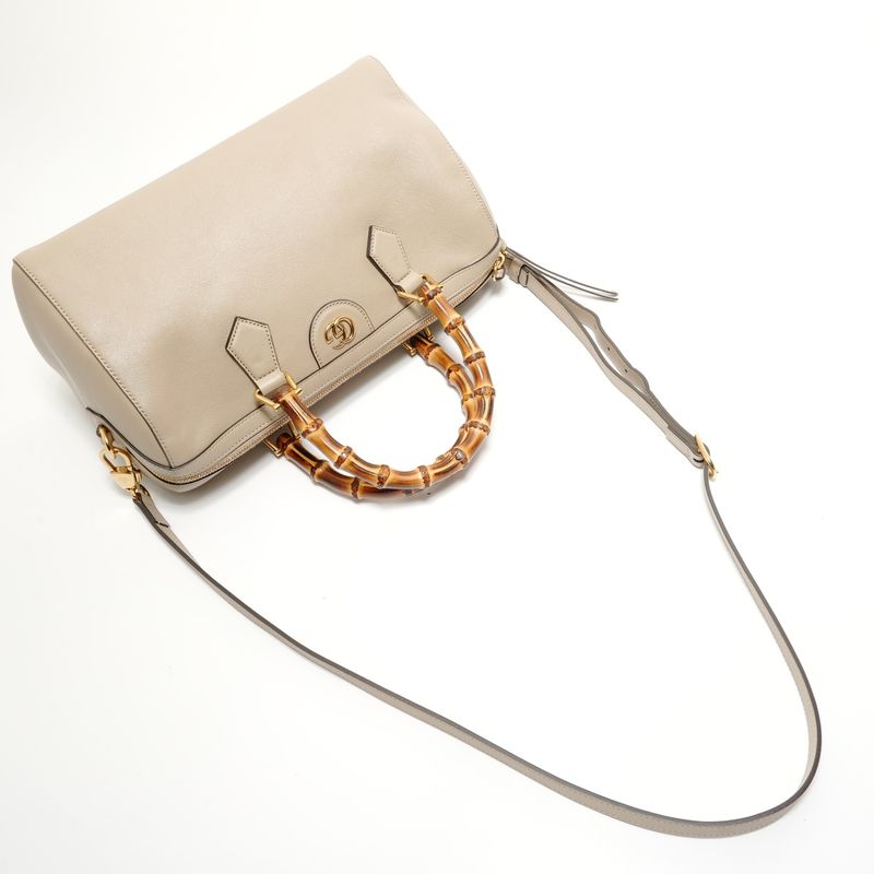 Gucci Handbag GG Diana Bamboo Leather