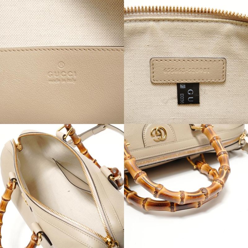 Gucci Handbag GG Diana Bamboo Leather