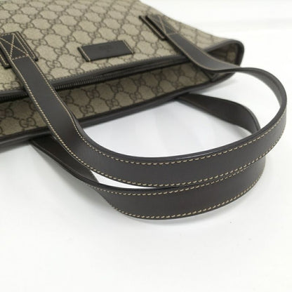 Gucci Shoulder Bag GG Supreme Leather Beige