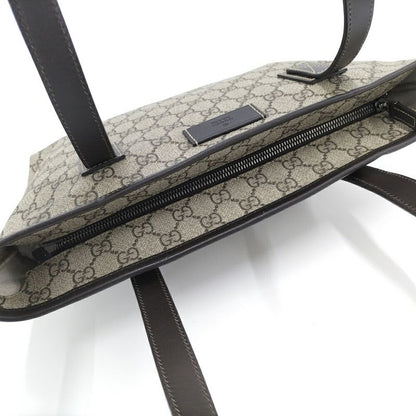Gucci Shoulder Bag GG Supreme Leather Beige