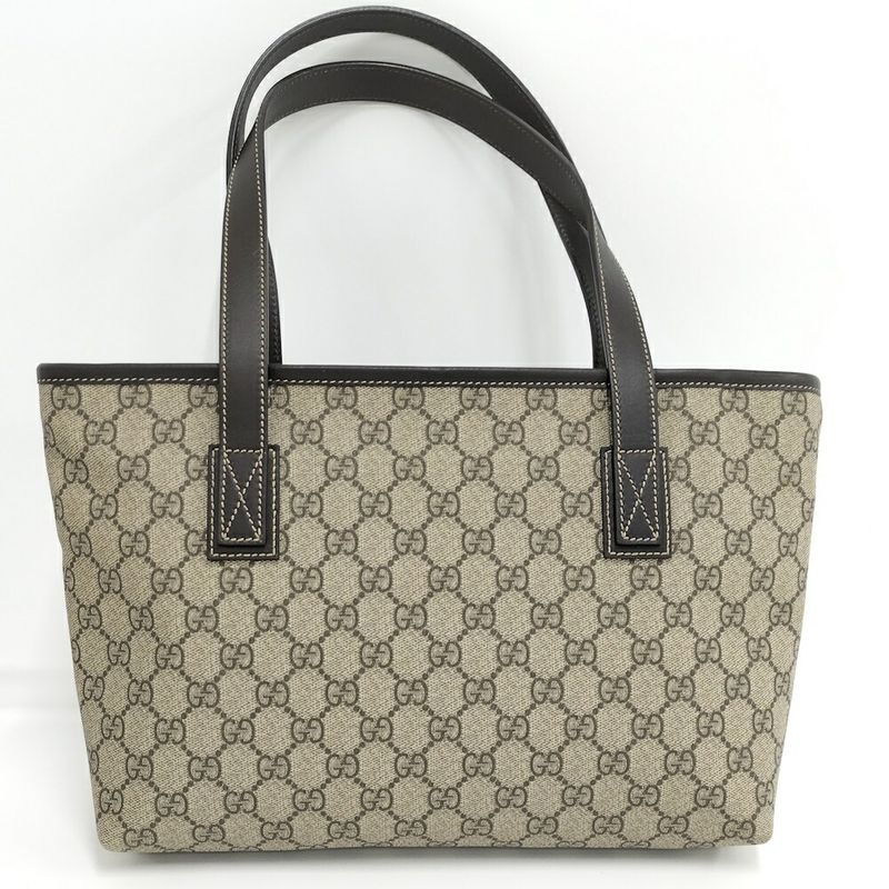 Gucci Shoulder Bag GG Supreme Leather Beige