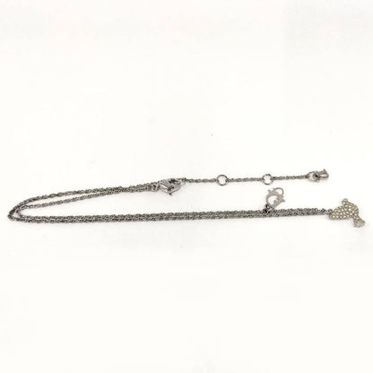 Dior Necklace Bird Line Stone Silver Plated