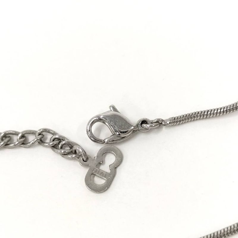 Dior Necklace Heart Silver Color Plated