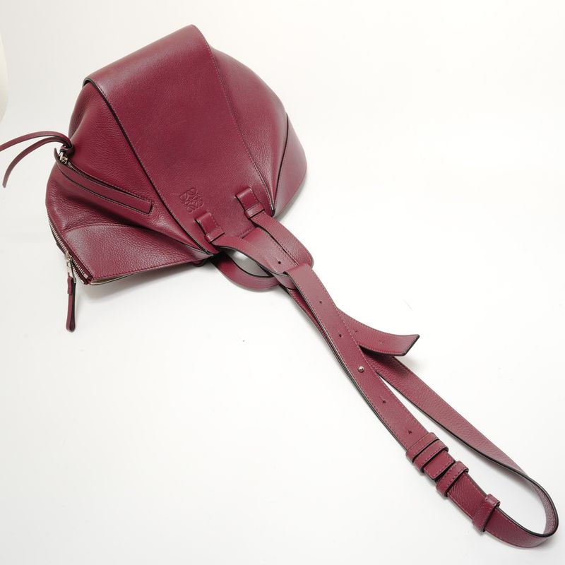 Loewe Handbag Hammock Leather Bordeaux