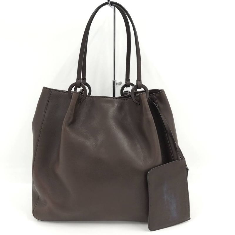 Gucci Tote Dark Brown Leather