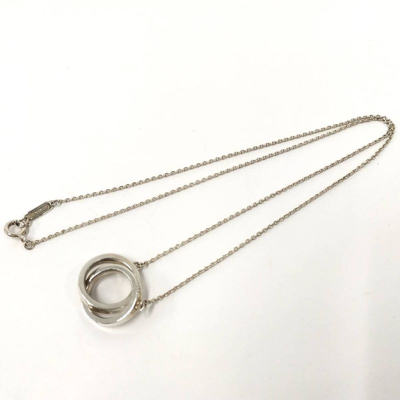 Tiffany & Co Interlocking Circle Necklace Silver