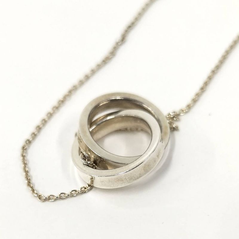 Tiffany & Co Interlocking Circle Necklace Silver