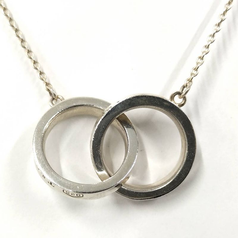Tiffany & Co Interlocking Circle Necklace Silver