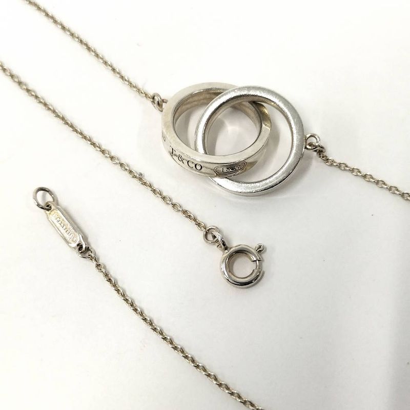 Tiffany & Co Interlocking Circle Necklace Silver