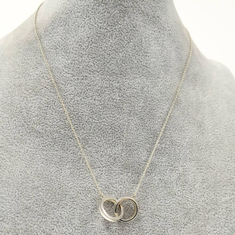Tiffany & Co Interlocking Circle Necklace Silver
