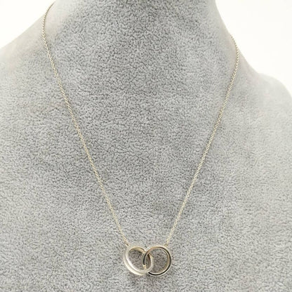 Tiffany & Co Interlocking Circle Necklace Silver