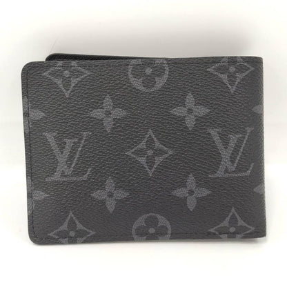 Louis Vuitton Portefeuille Multiple Bifold Wallet Monogram Eclipse