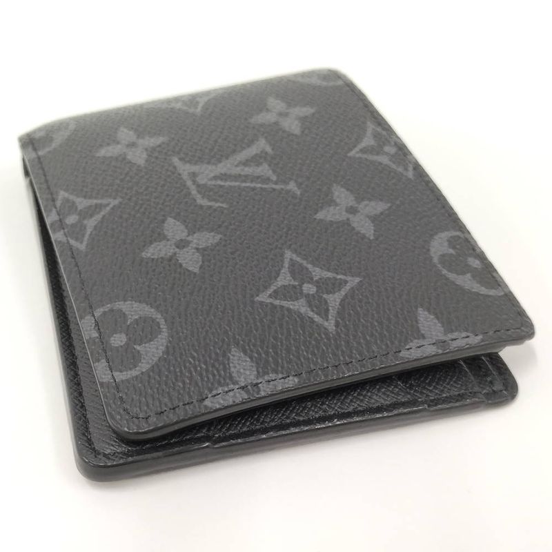 Louis Vuitton Portefeuille Multiple Bifold Wallet Monogram Eclipse