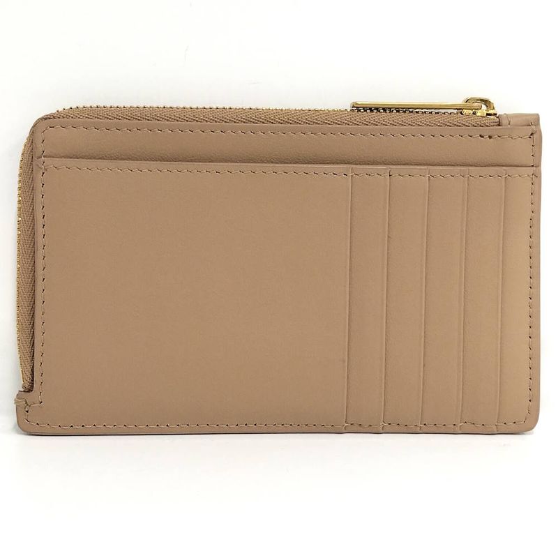 Balenciaga Envelope Card Case Coin Leather Beige