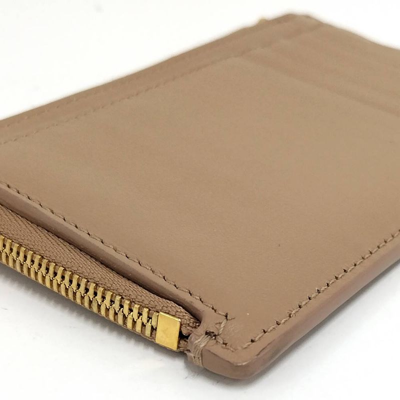 Balenciaga Envelope Card Case Coin Leather Beige