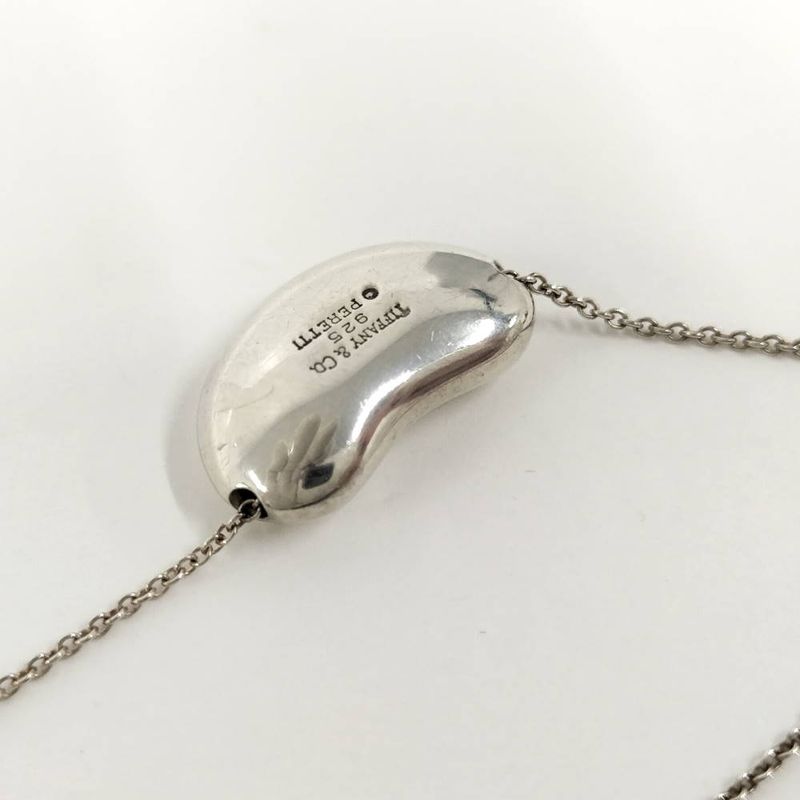 Tiffany & Co Necklace Bean Silver
