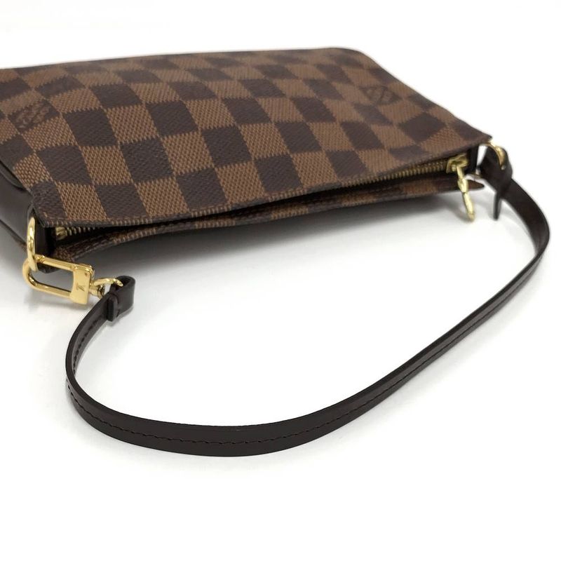 Louis Vuitton Navona Pouch Handbag Damier Ebene