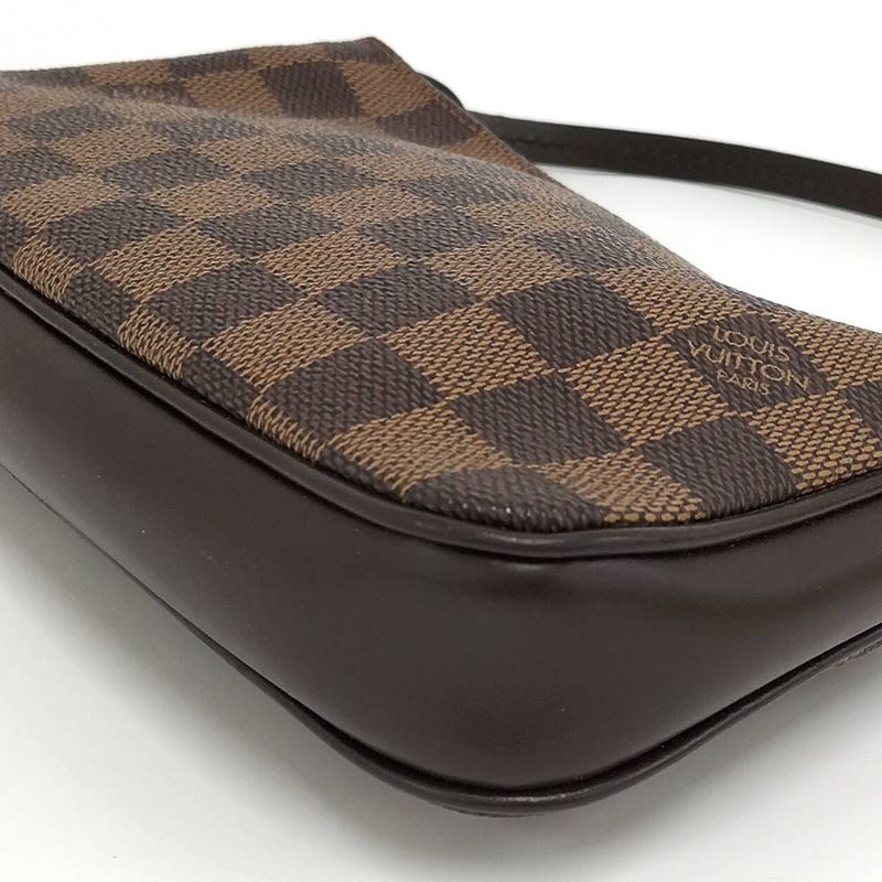 Louis Vuitton Navona Pouch Handbag Damier Ebene