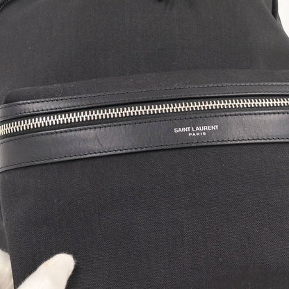 Saint Laurent Yves Backpack Canvas Black