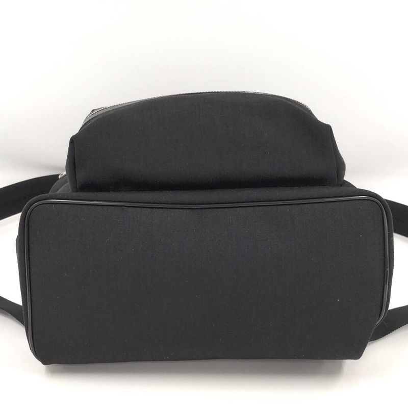 Saint Laurent Yves Backpack Canvas Black