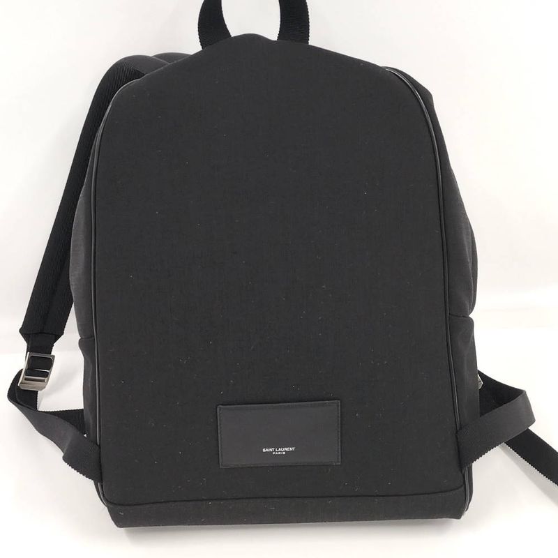 Saint Laurent Yves Backpack Canvas Black