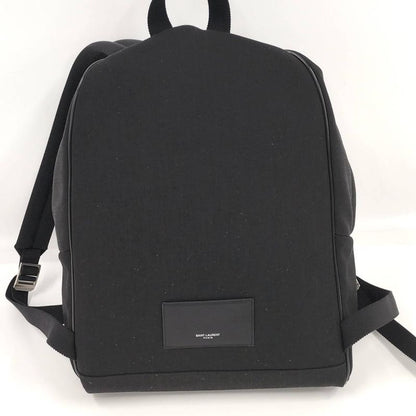 Saint Laurent Yves Backpack Canvas Black