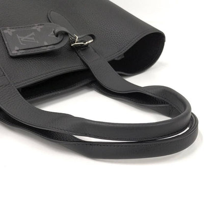 Louis Vuitton Cabas Voyage Tote Taurillon Leather Black