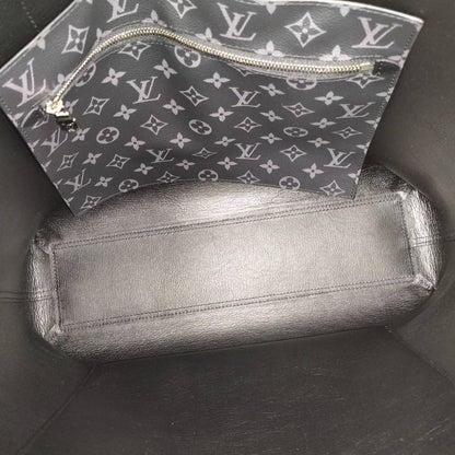 Louis Vuitton Cabas Voyage Tote Taurillon Leather Black