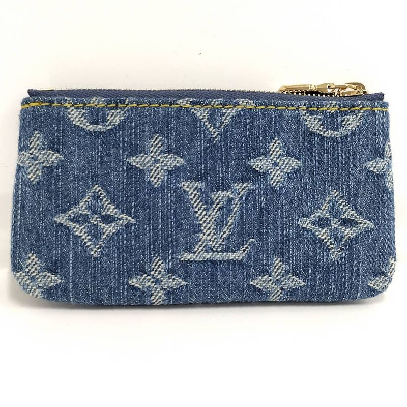 Louis Vuitton LV Tmpochette Cles Coin Case Takashi Murakami Monogram Denim