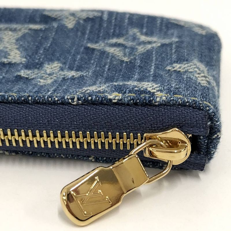 Louis Vuitton LV Tmpochette Cles Coin Case Takashi Murakami Monogram Denim