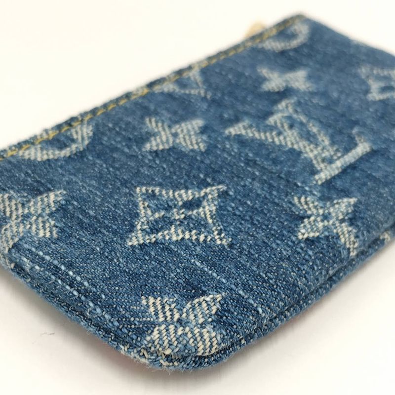 Louis Vuitton LV Tmpochette Cles Coin Case Takashi Murakami Monogram Denim