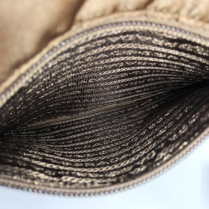 Prada Shoulder Bag Nylon Brown