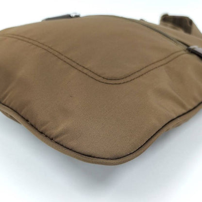 Prada Shoulder Bag Nylon Brown