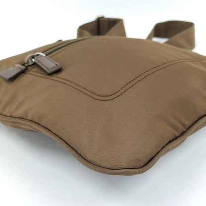 Prada Shoulder Bag Nylon Brown