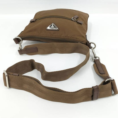 Prada Shoulder Bag Nylon Brown
