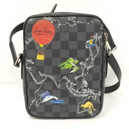 Louis Vuitton Danube PM NM Shoulder Bag Damier Graphite Map