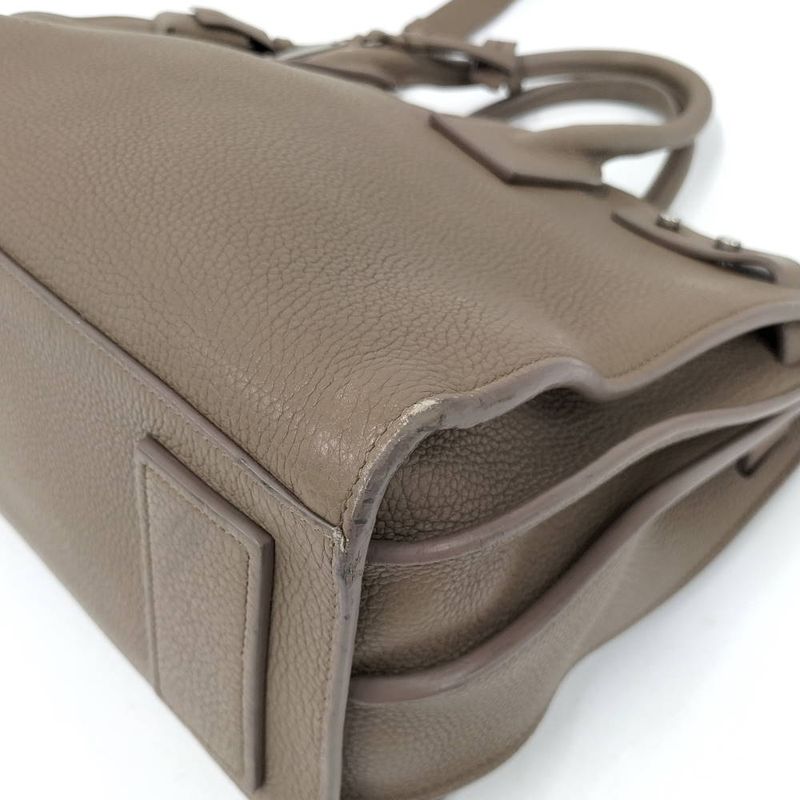 Saint Laurent 2-Way Bag Leather Brown