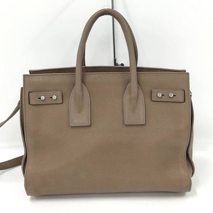 Saint Laurent 2-Way Bag Leather Brown