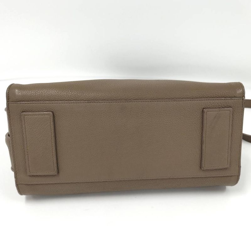 Saint Laurent 2-Way Bag Leather Brown