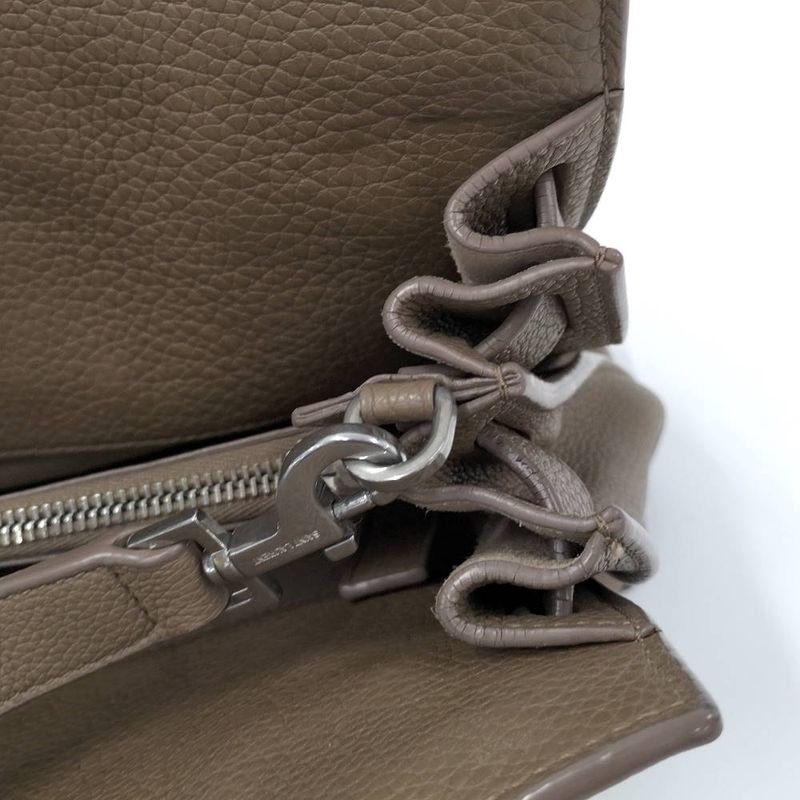 Saint Laurent 2-Way Bag Leather Brown