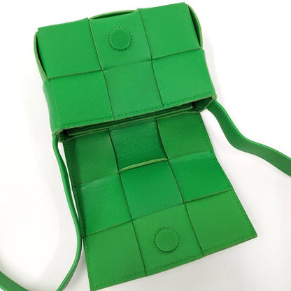 Bottega Veneta Shoulder Bag Candy Cassette Intrecciato Leather Green