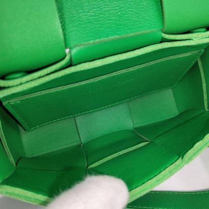 Bottega Veneta Shoulder Bag Candy Cassette Intrecciato Leather Green