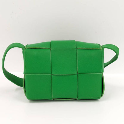 Bottega Veneta Shoulder Bag Candy Cassette Intrecciato Leather Green