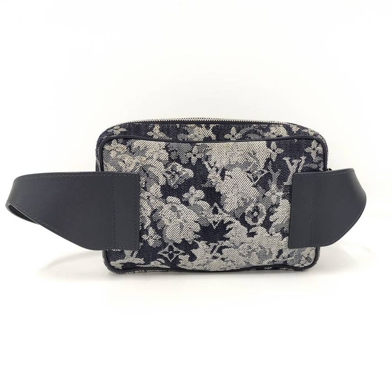 Louis Vuitton Bum Bag Outdoor Monogram Tapestry Canvas Navy