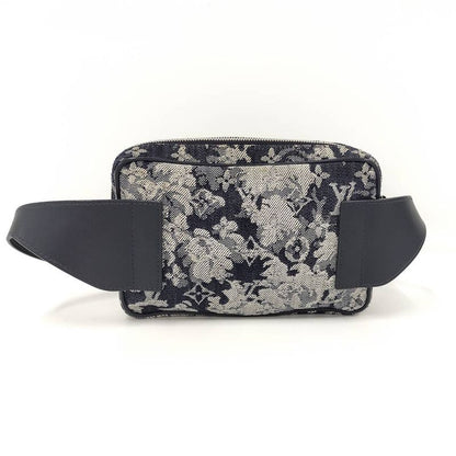 Louis Vuitton Bum Bag Outdoor Monogram Tapestry Canvas Navy