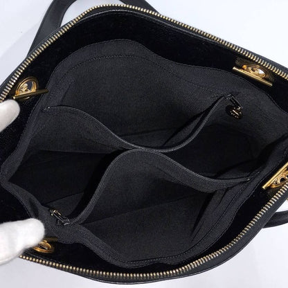 Chanel Chain Shoulder Bag Caviar Leather Black