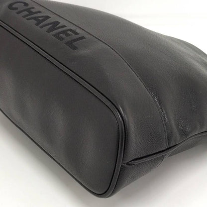 Chanel Chain Shoulder Bag Caviar Leather Black