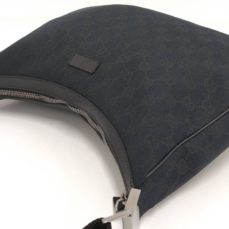 Gucci Shoulder Bag GG Canvas Black