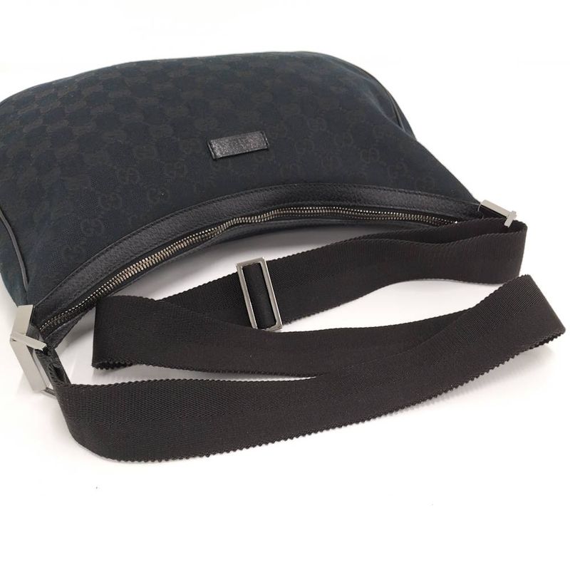 Gucci Shoulder Bag GG Canvas Black